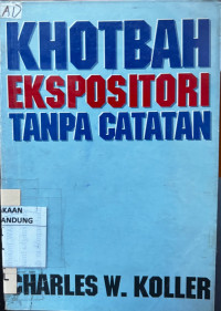 Image of Khotbah Ekspositori Tanpa Catatan