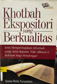 Image of Khotbah Ekspositori Yang Berkualitas